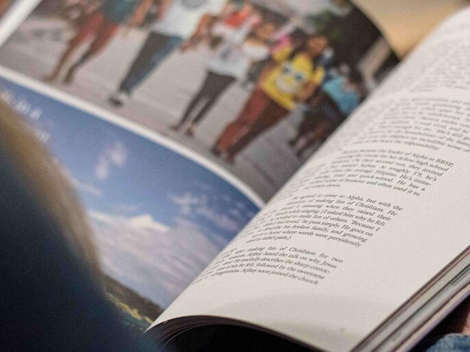 Man reading a report