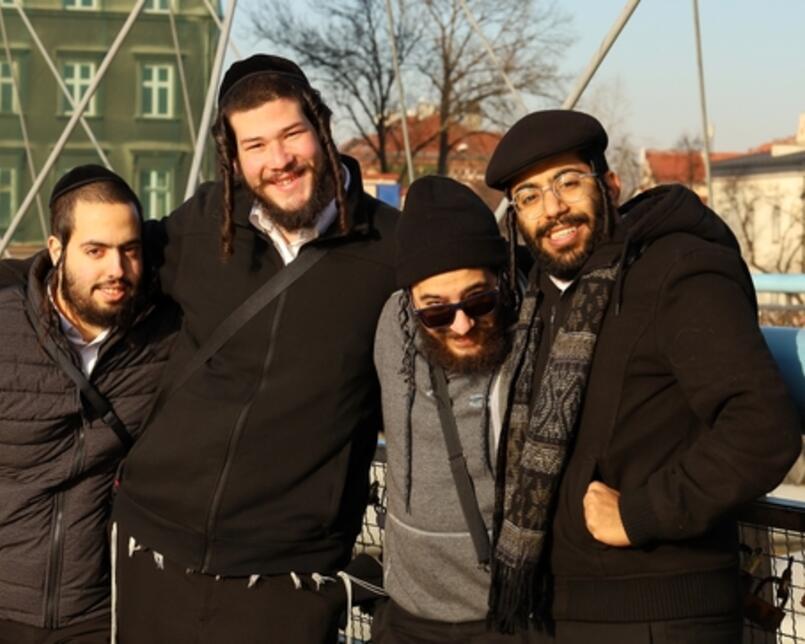 Young Polish Jews in Krakow, Poland 
