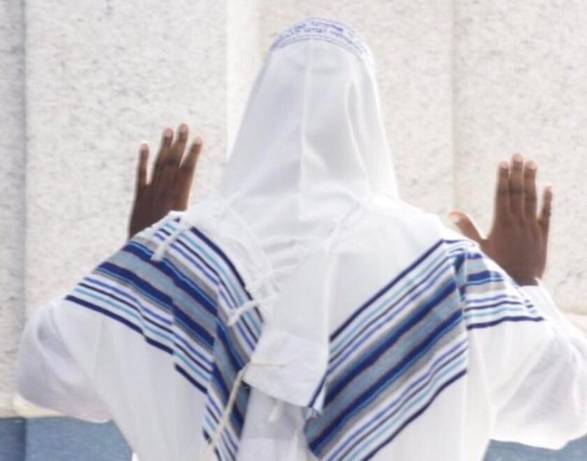 An African-Jew praying