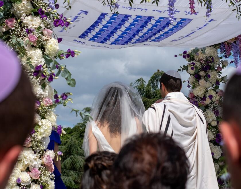 A Jewish wedding ceremony
