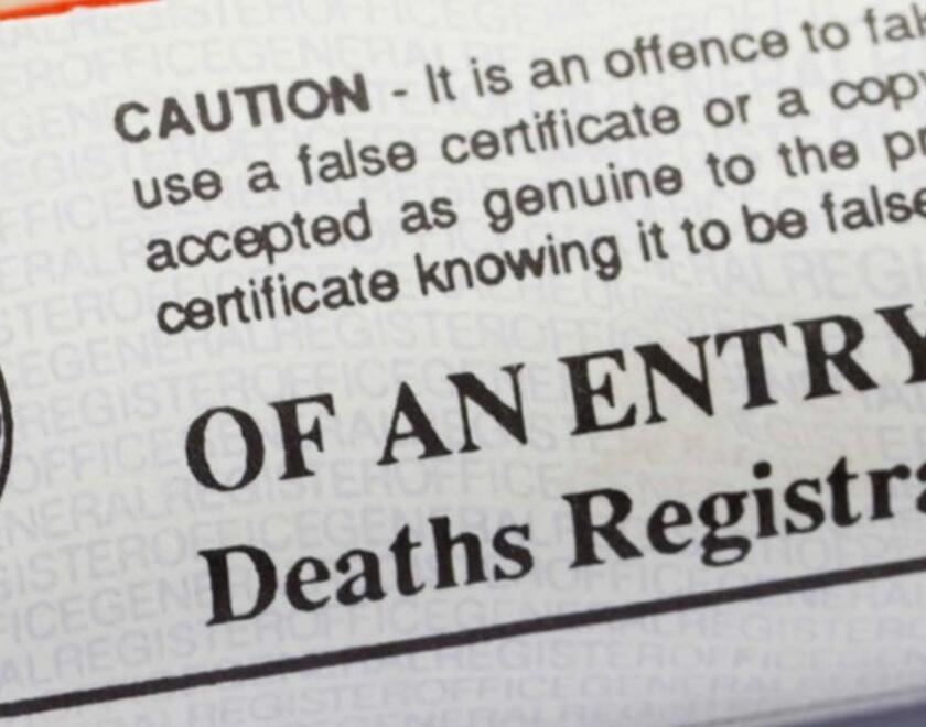 Death certificate