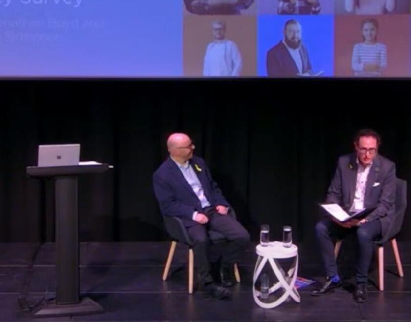 Raymond Simonson and Dr Jonathan Boyd