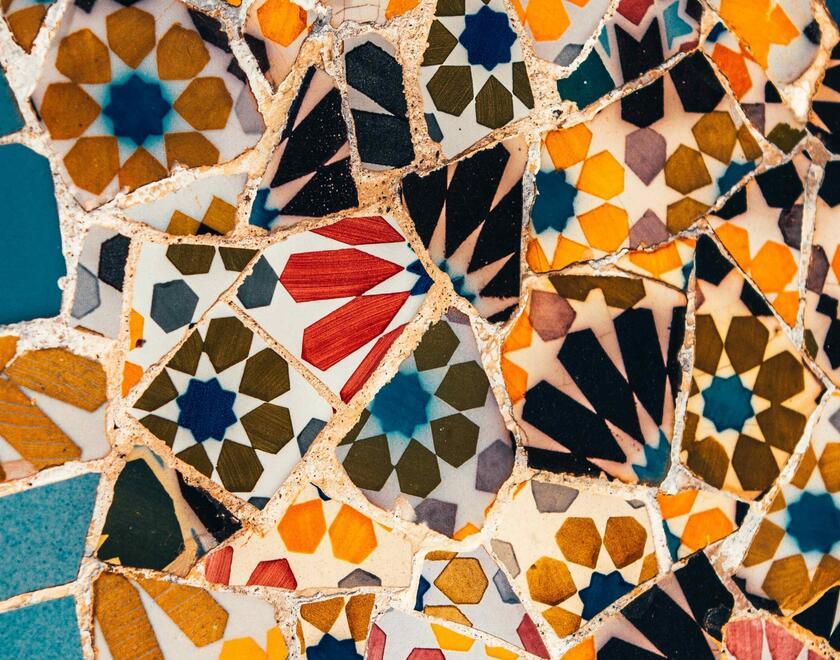 Colourful mosaic