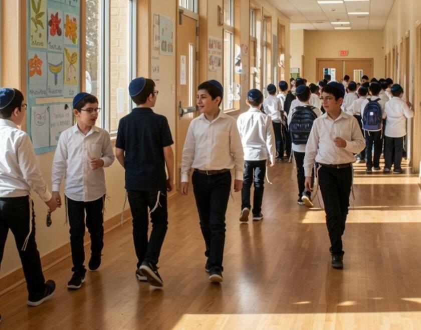 Jewish boys at school