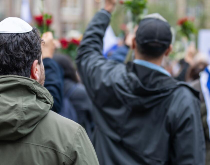 Pro Israeli protest in Amsterdam