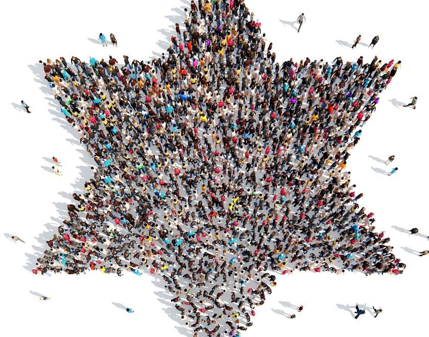 Magen David made of people