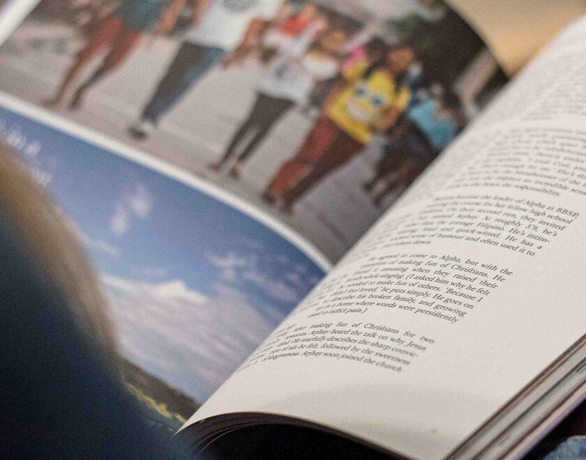 Man reading a report