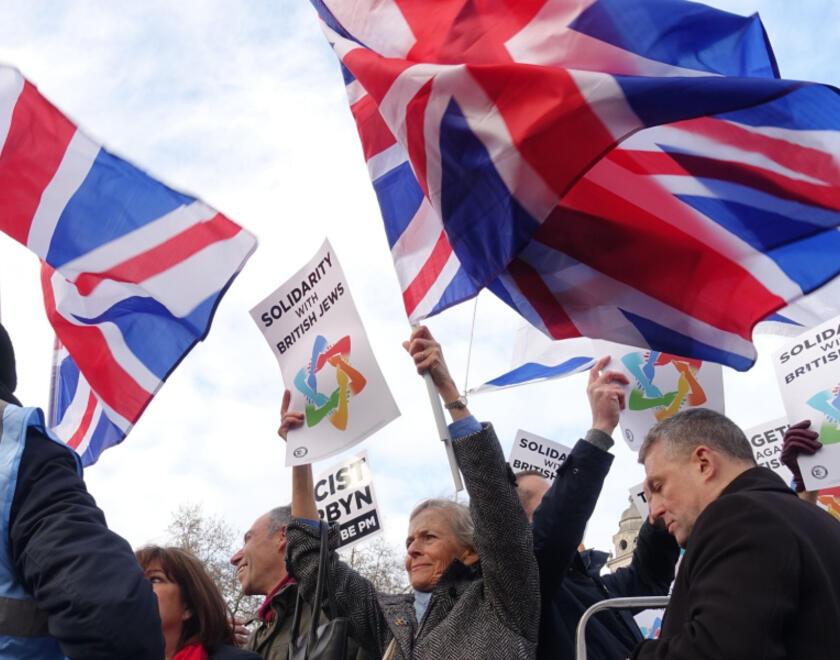Protest against antisemitism in London