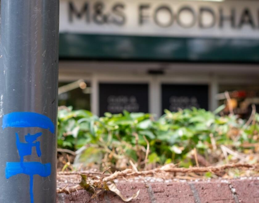Painted Swastika in London