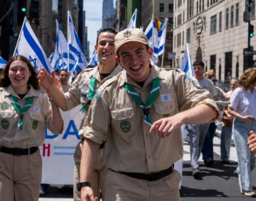 Young members of the Tzofim youth movement