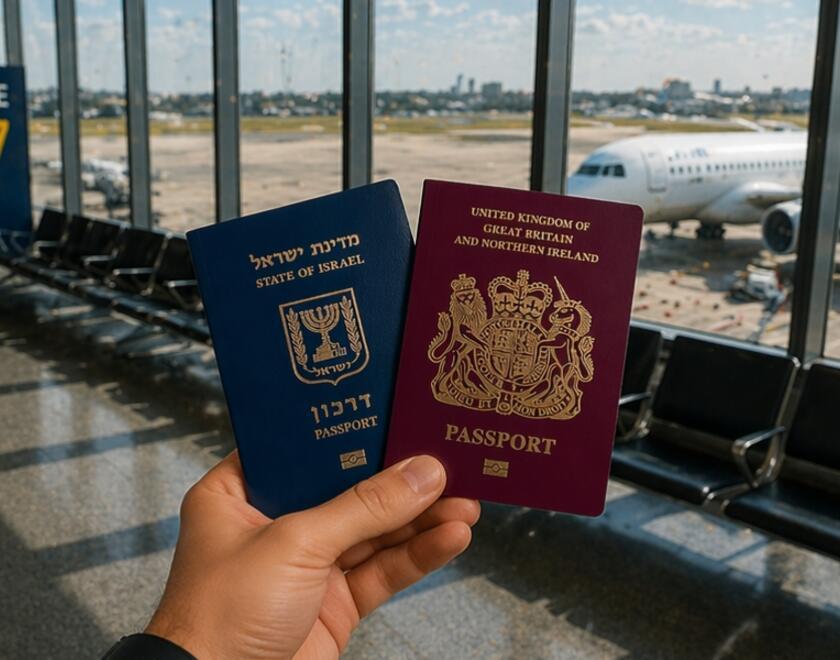 Israeli and British passports
